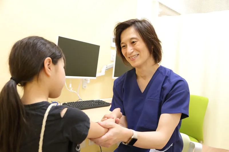 先輩スタッフからの丁寧な指導あり